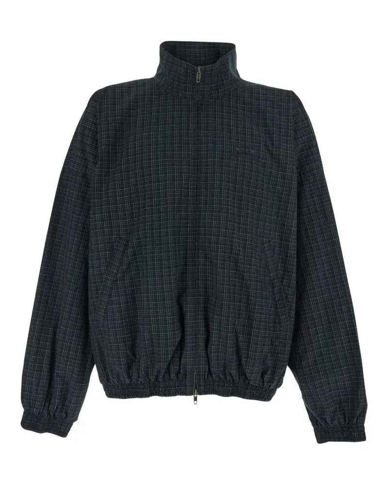 Balenciaga tartan embroidered jacket - Grün Grün