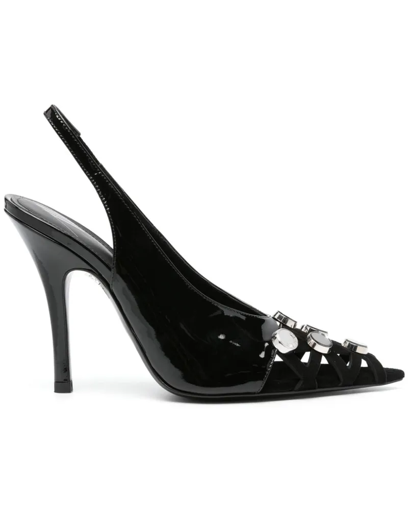 ATTICO Fiona Pumps 110mm - Schwarz Schwarz
