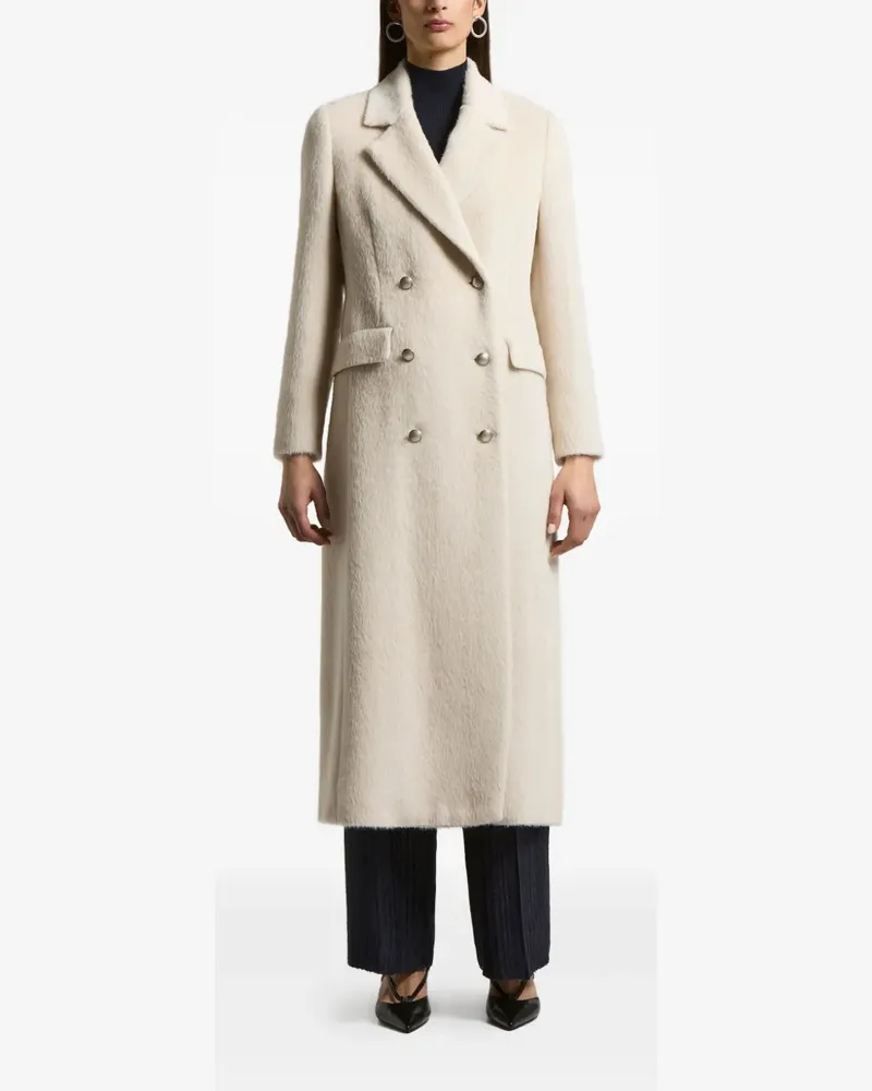 Peserico double-breasted coat - Nude Nude