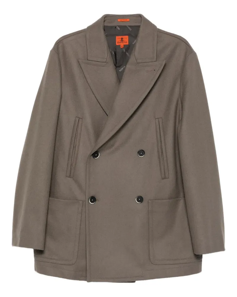BARENA Doppelreihige Jacke - Braun Braun