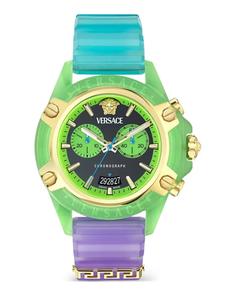 Versace 44mm Active Chronograph watch - Schwarz Schwarz