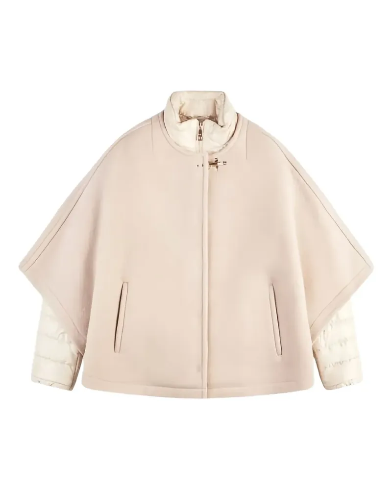 Fay Double-Face Cape im Layering-Look - Nude Nude