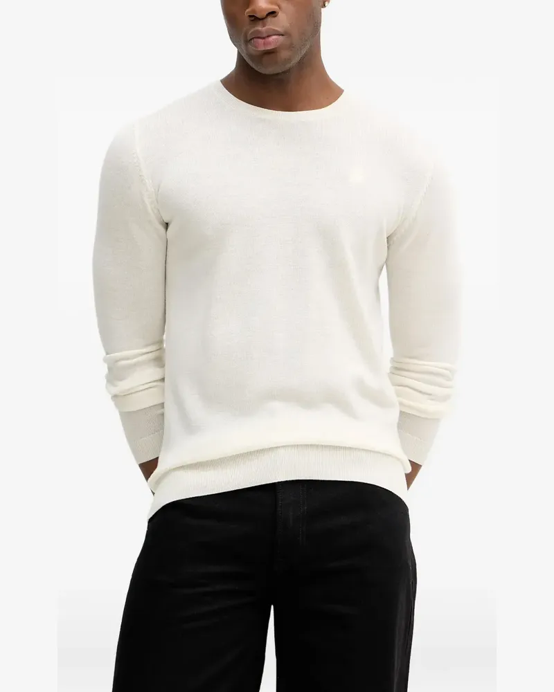 Karl Lagerfeld logo crew-neck sweater - Nude Nude
