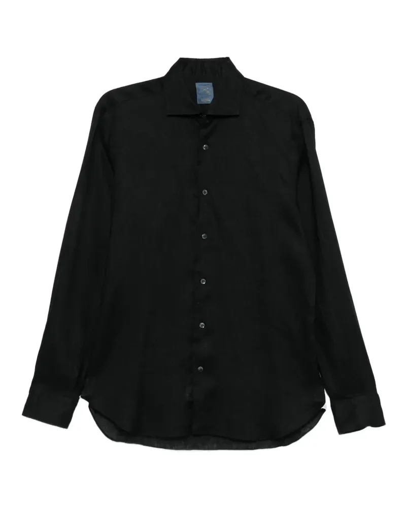 BARBA long-sleeve shirt - Schwarz Schwarz