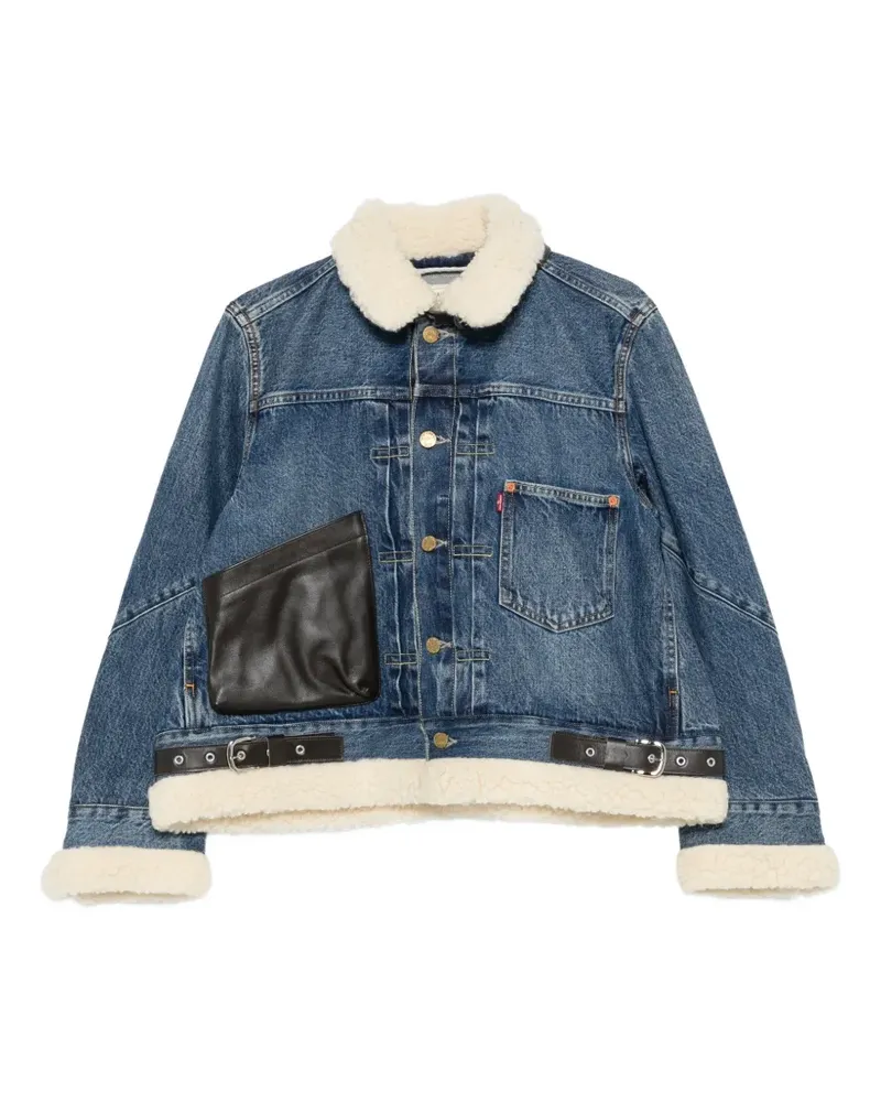 Sacai x Levi's chest-pocket denim jacket - Blau Blau