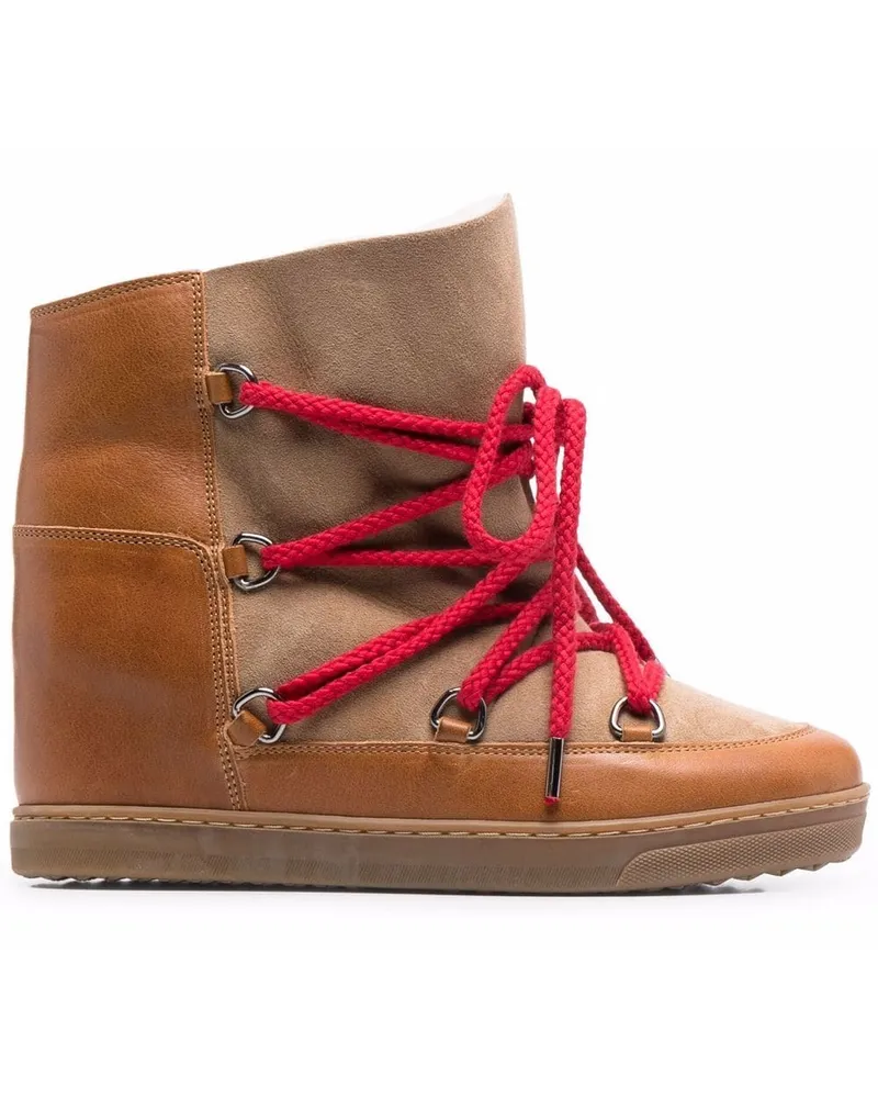 Isabel Marant Nowles Stiefeletten mit Schnürung - Braun Braun