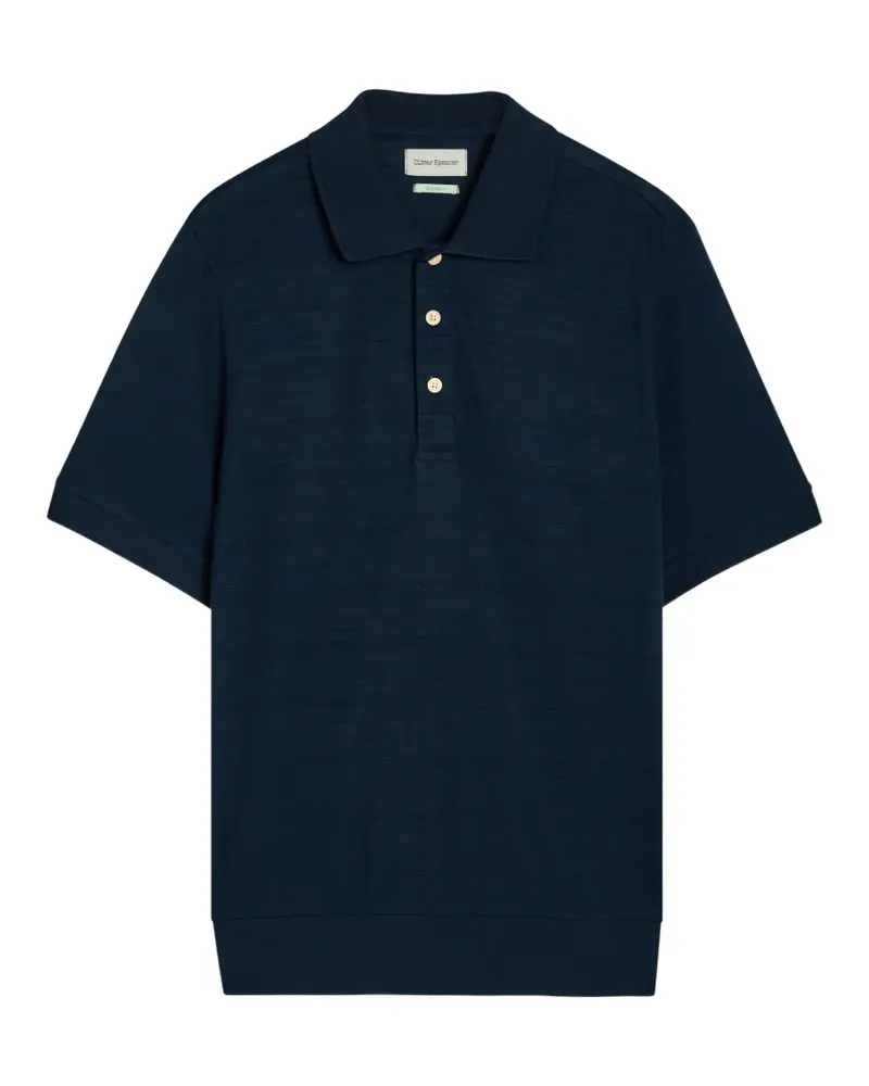 Oliver Spencer Kurzärmeliges Glendale Poloshirt - Blau Blau