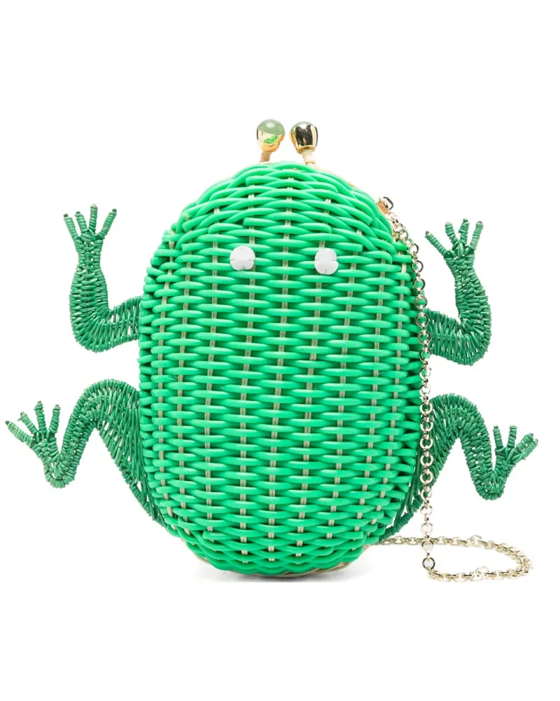 Serpui Mary Froglet clutch bag - Grün Grün