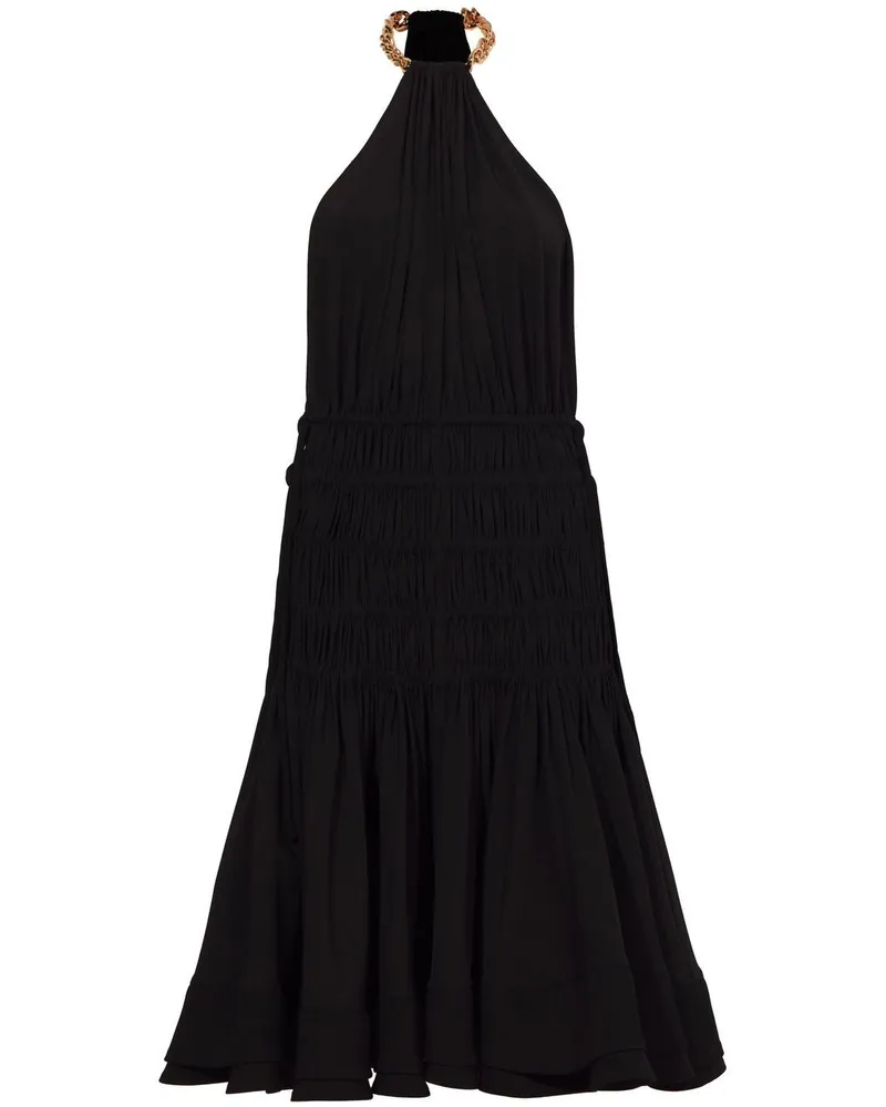 Proenza Schouler Kleid mit Kettenträgern Schwarz