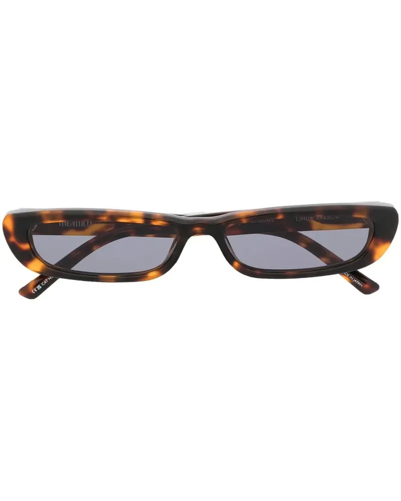 ATTICO Sonnenbrille mit eckigem Gestell - Braun Braun