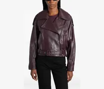 Yuria Bikerjacke mit Gürtel - Violett