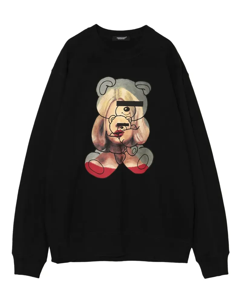Undercover Sweatshirt mit Teddy-Print - Schwarz Schwarz