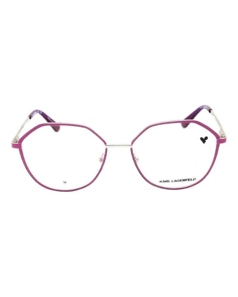 Karl Lagerfeld Brille mit geometrischem Gestell - Rosa Rosa