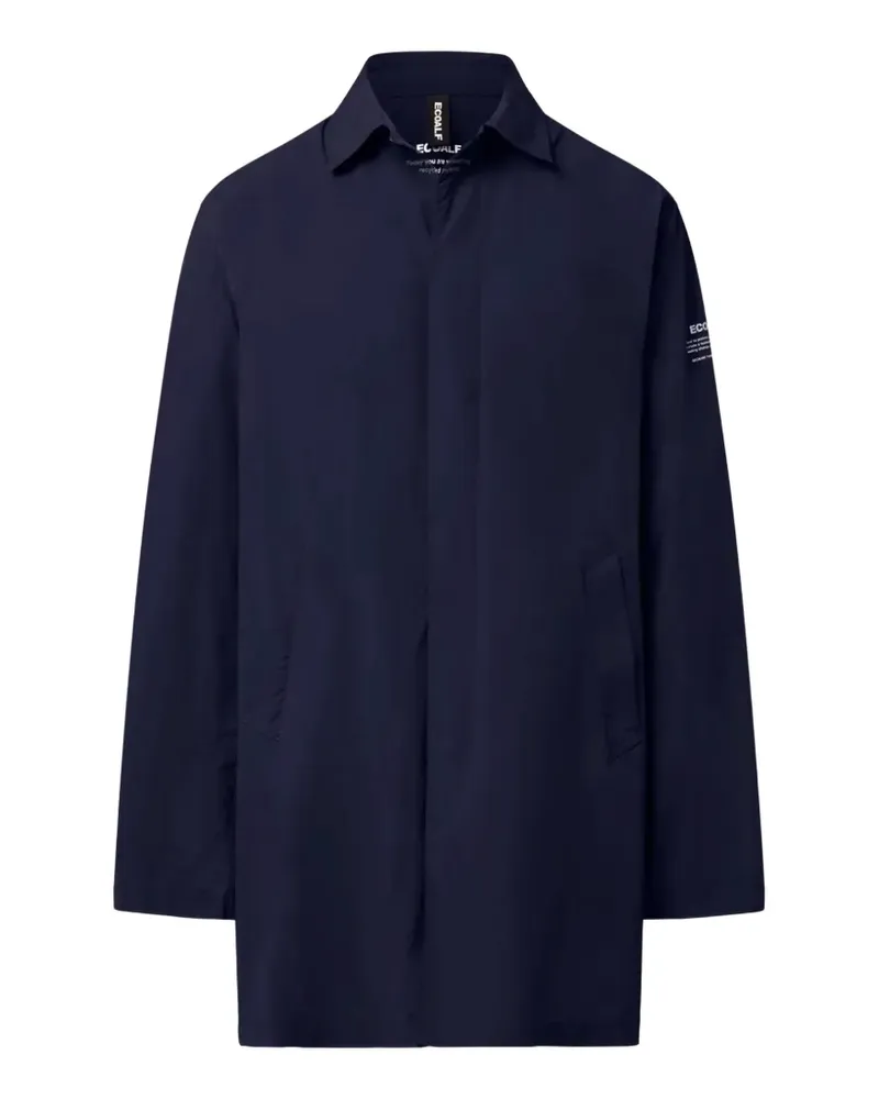 ECOALF Einreihiger Vestal Mantel - Blau Blau