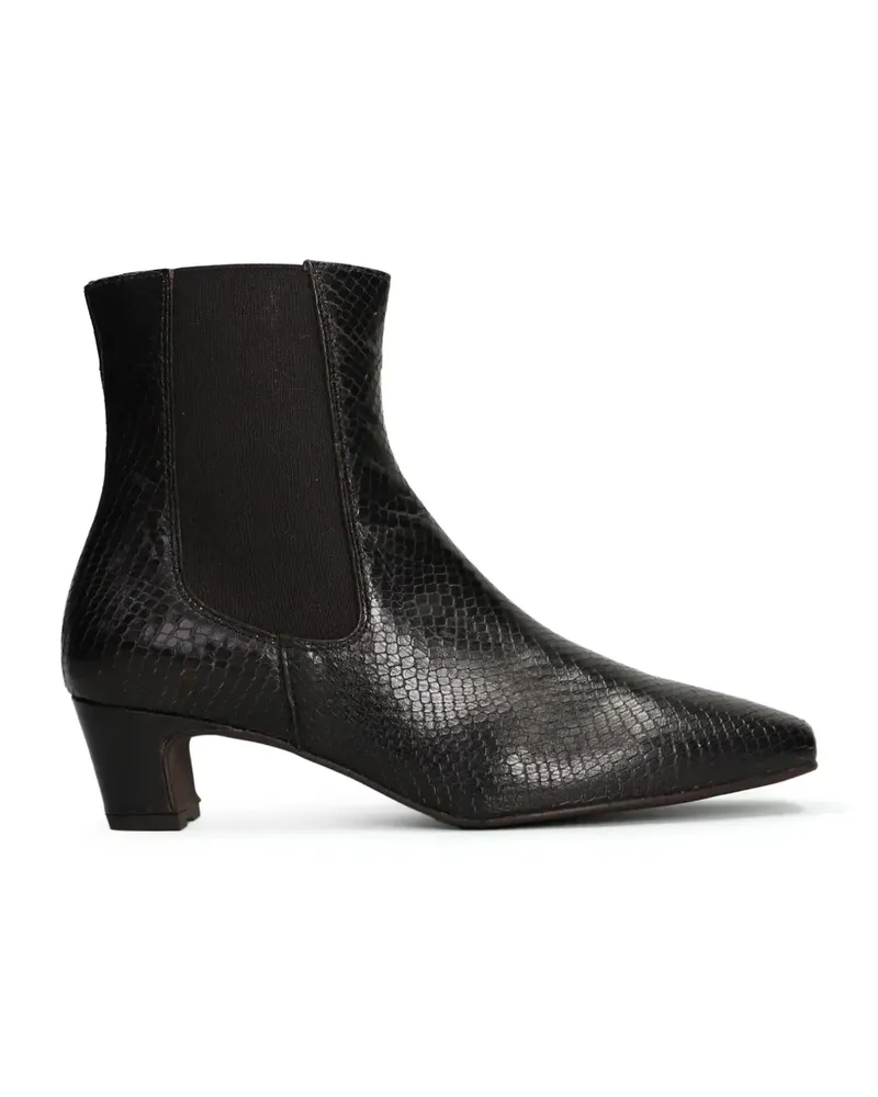 Pedro Miralles snakeskin-effect ankle boots - Braun Braun