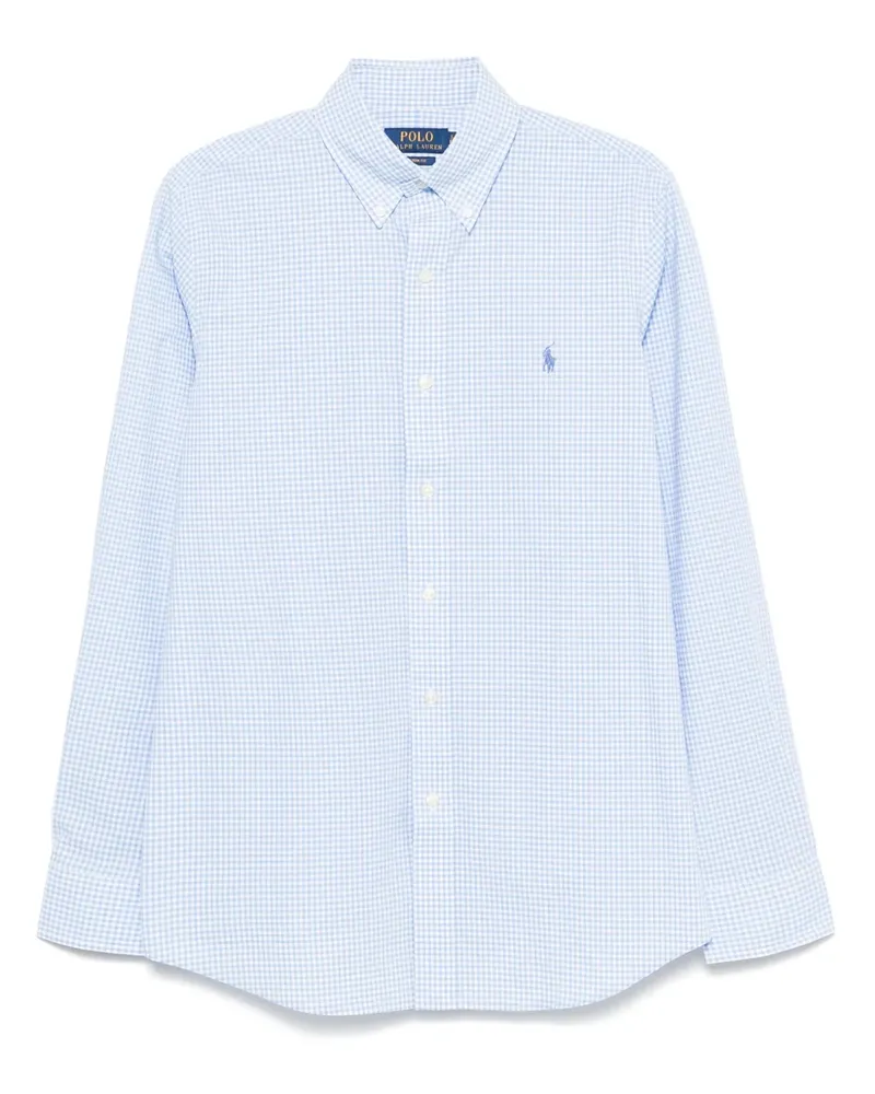 Ralph Lauren Hemd mit Polo Pony-Stickerei - Blau Blau