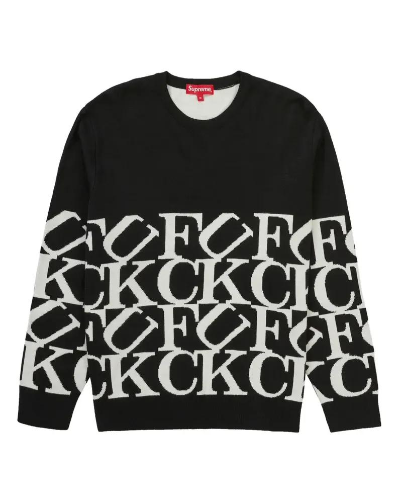 Supreme Being Fuck All Pullover - Schwarz Schwarz
