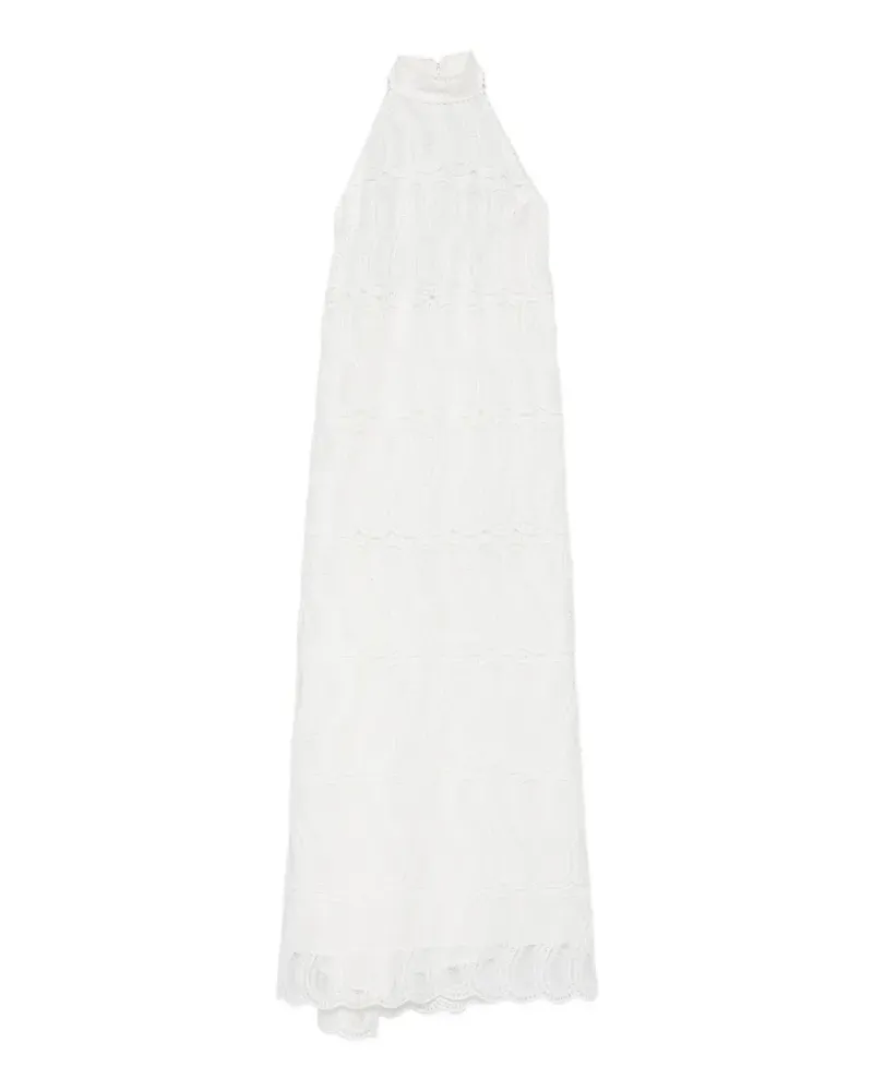 Raquel Diniz Vanna guipure-lace halterneck dress - Weiß Weiß
