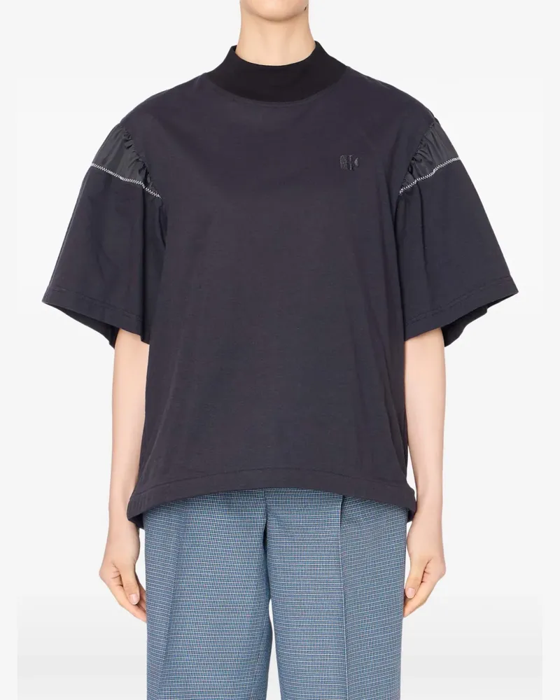 kolor Kurzärmeliges T-Shirt - Schwarz Schwarz