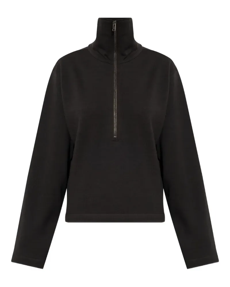 Christophe Lemaire Sweatshirt mit Reißverschluss - Schwarz Schwarz