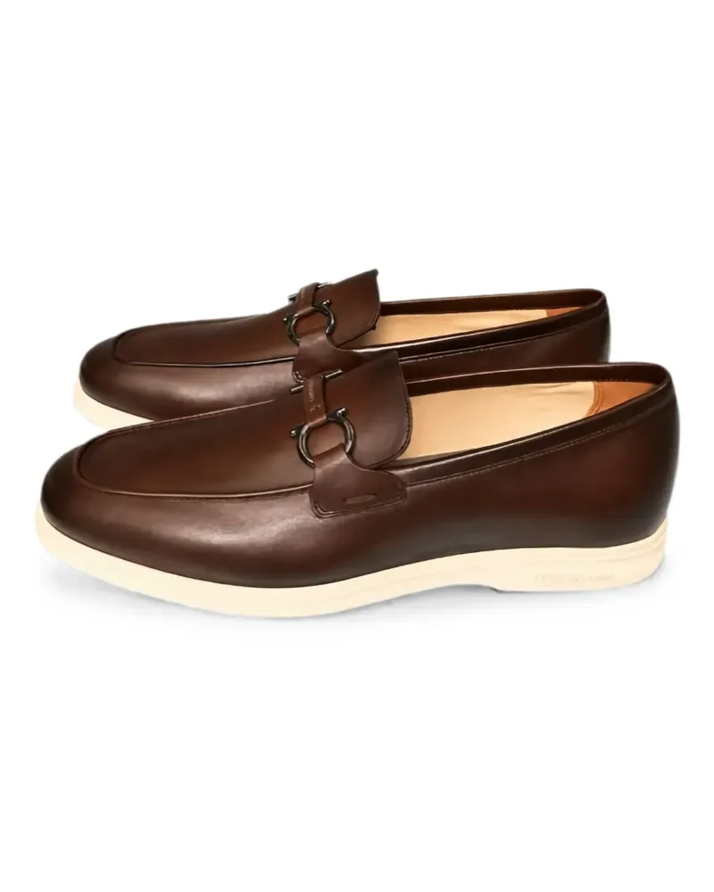 Ferragamo Loafer mit Gancini-Schild - Braun Braun