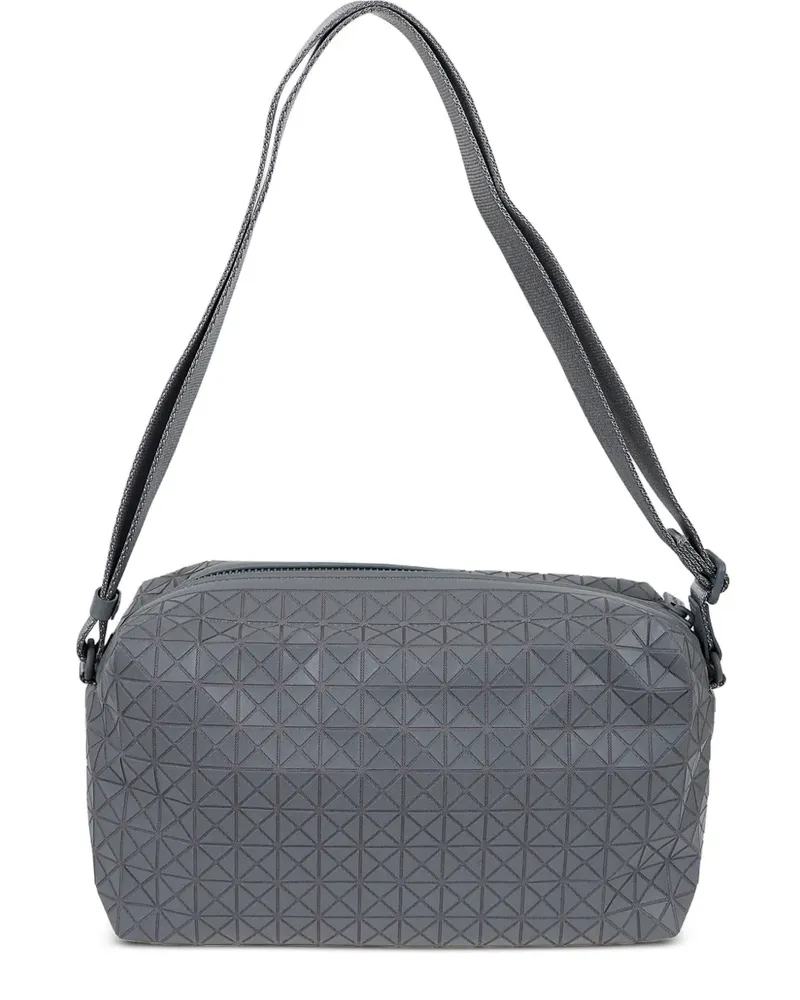 Issey Miyake Schultertasche mit geometrischem Muster - Grau Grau