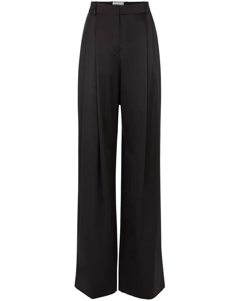Nina Ricci Wide-Leg-Hose mit Bundfalten - Schwarz Schwarz