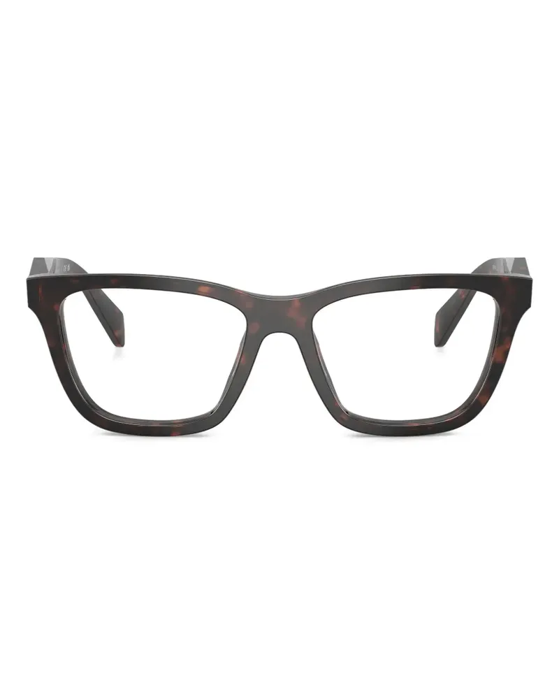 Prada Brille mit eckigem Gestell - Braun Braun