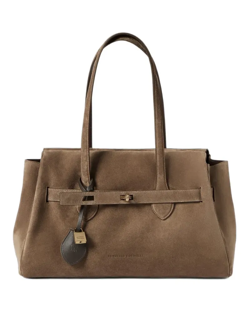 Brunello Cucinelli Klassische Schultertasche - Nude Nude