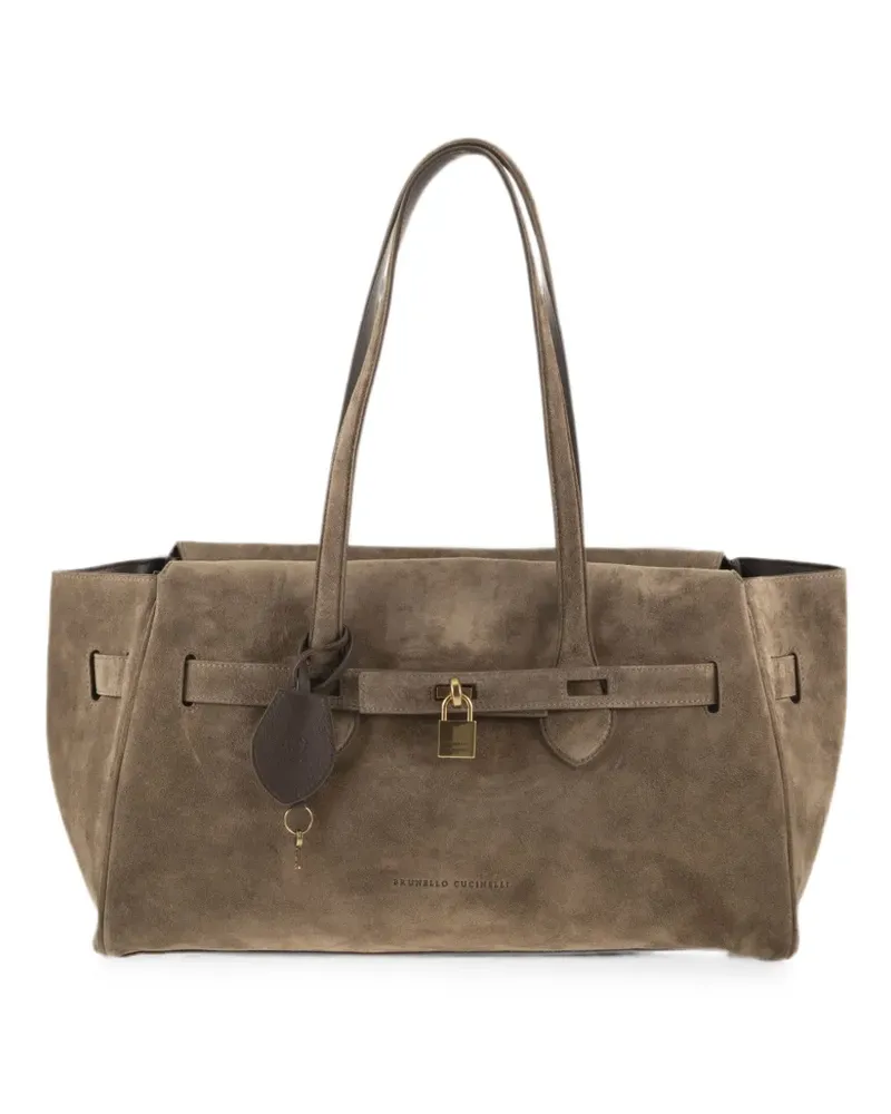 Brunello Cucinelli Klassische Schultertasche - Nude Nude