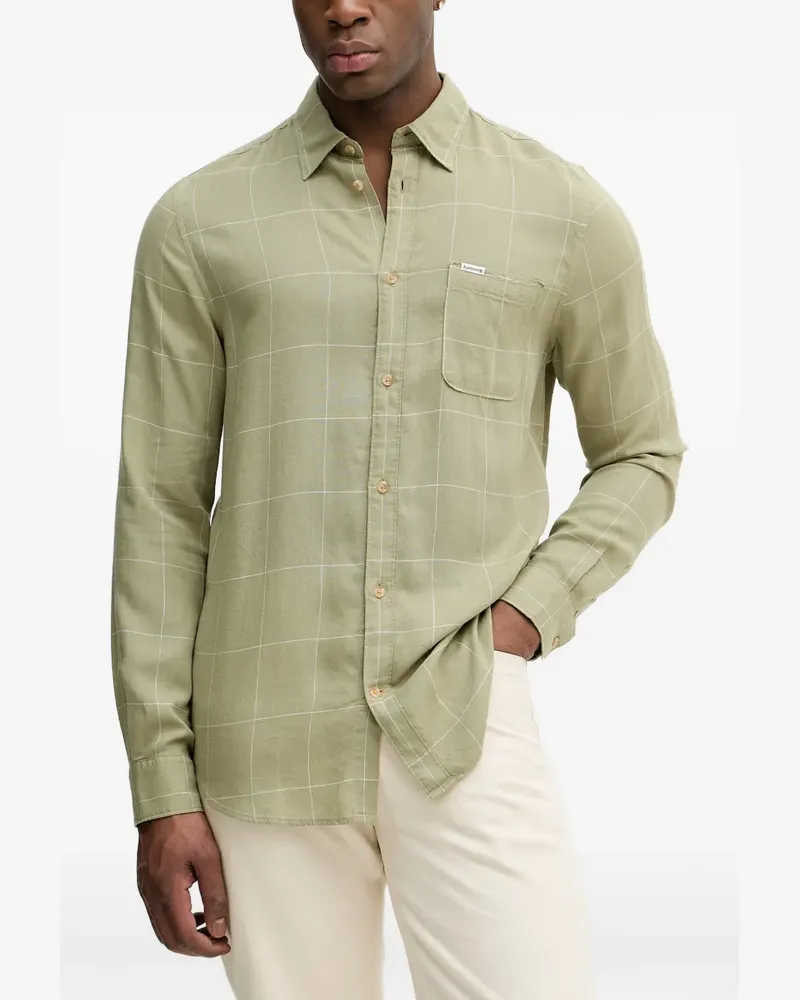 Barbour Citywell Tattersall long-sleeve shirt - Grün Grün
