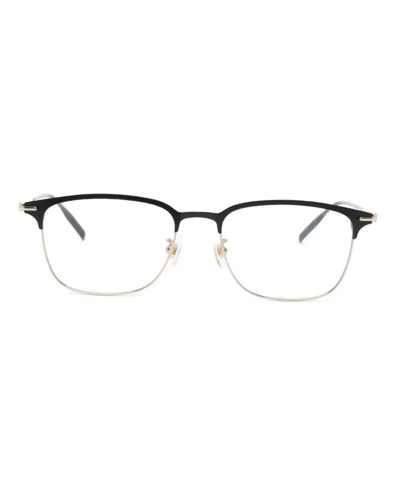 Montblanc Brille mit rundem Gestell - Schwarz Schwarz