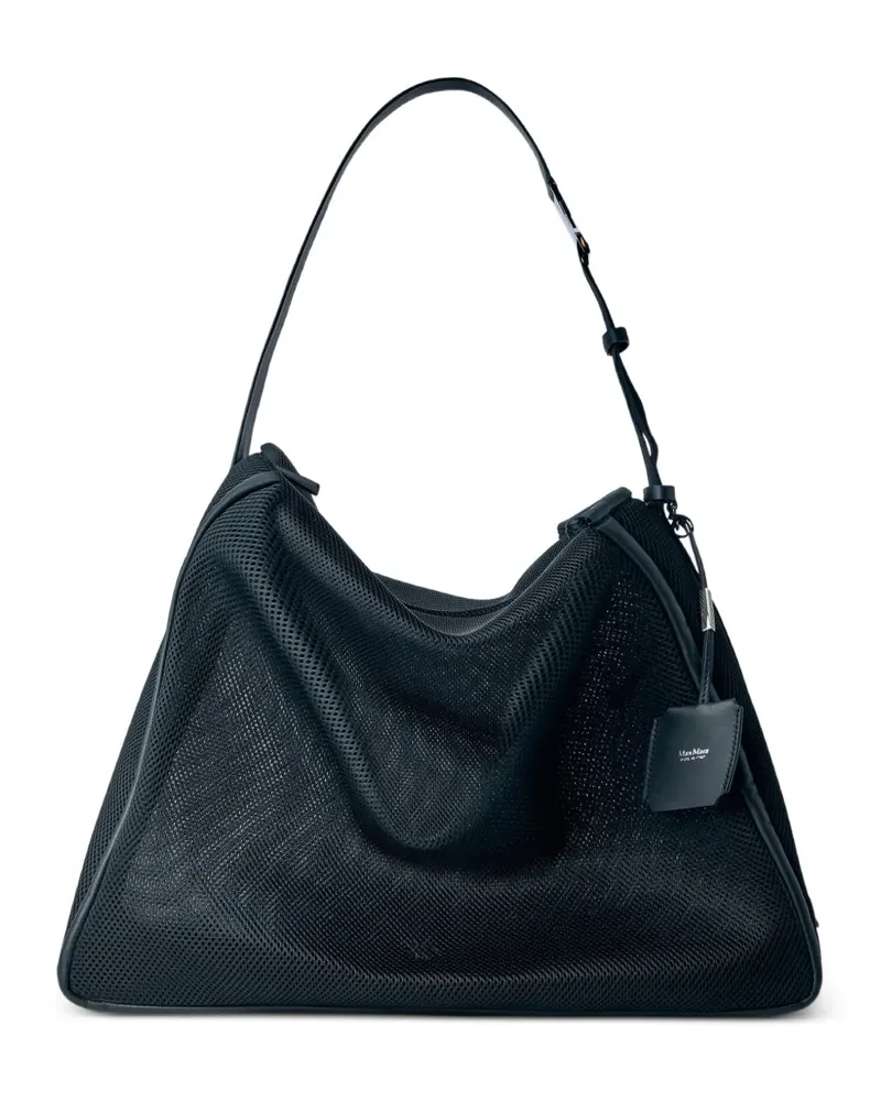 Max Mara logo-detail shoulder bag - Schwarz Schwarz