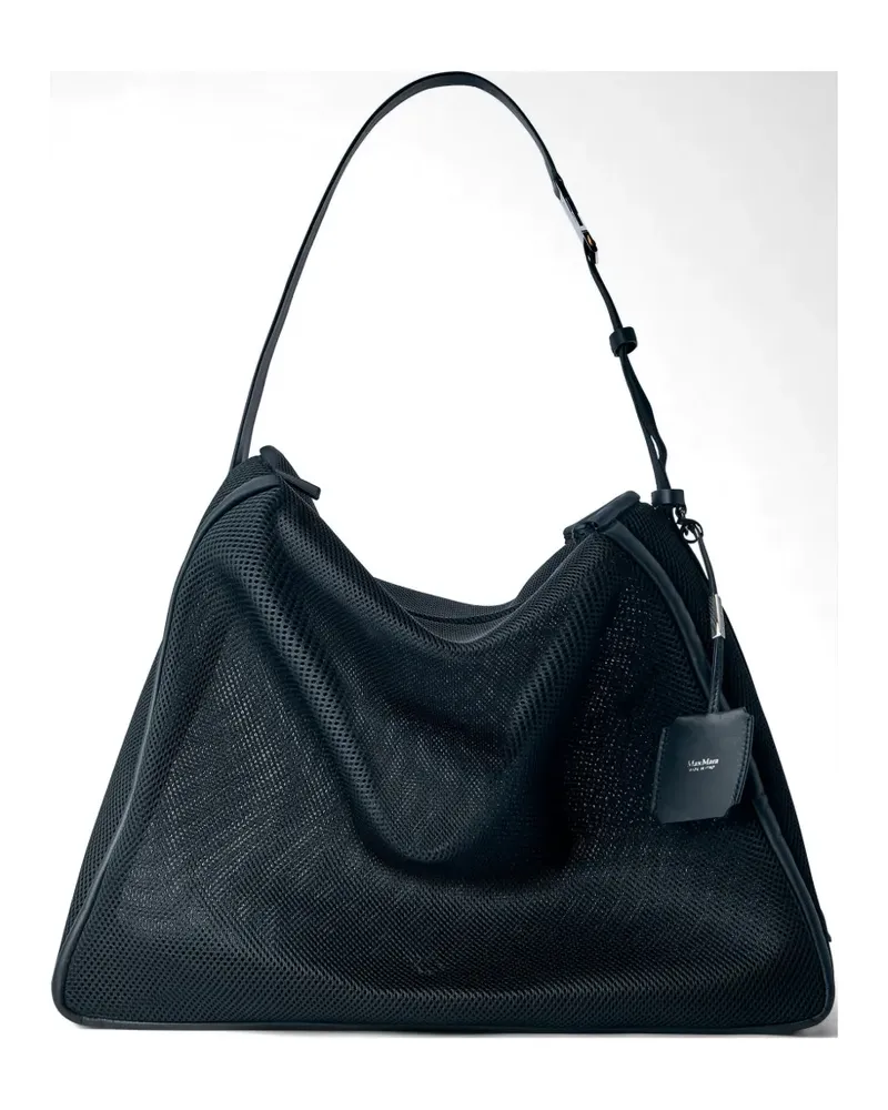 Max Mara logo-detail shoulder bag - Schwarz Schwarz