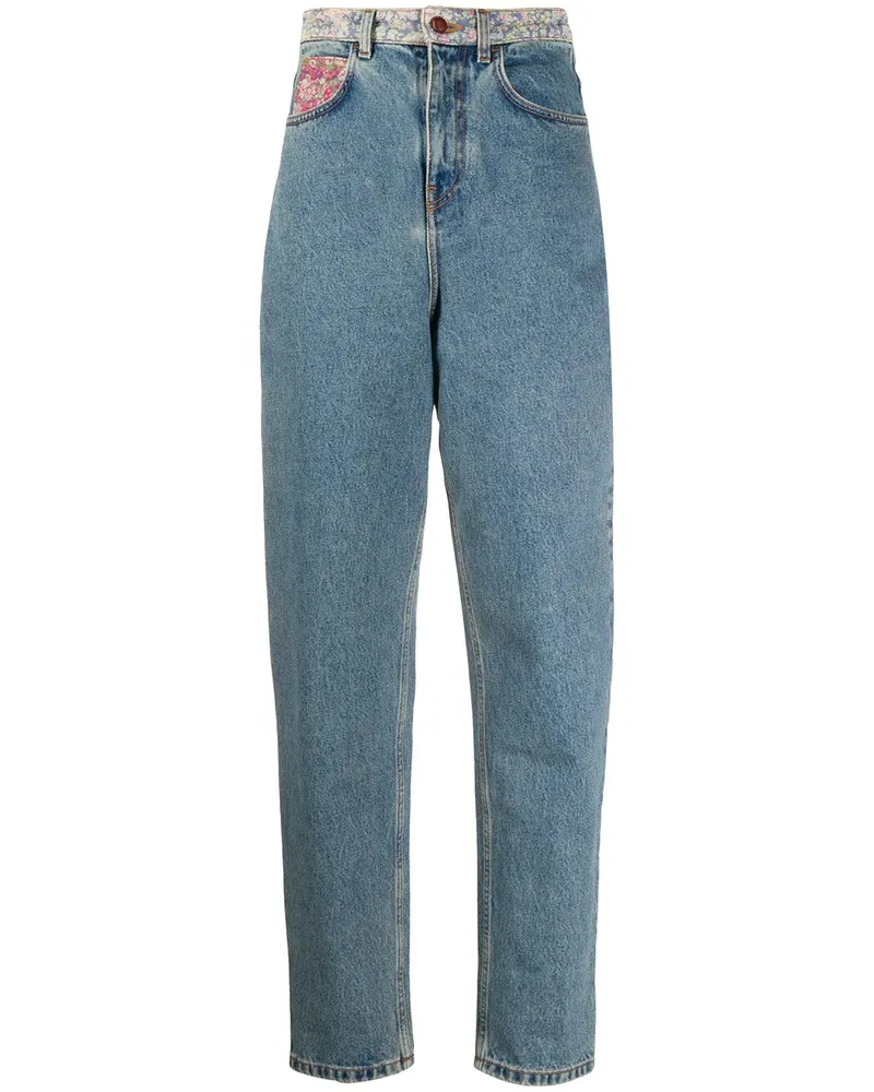 Philosophy Di Lorenzo Serafini Taillenhohe Mom Jeans - Blau Blau