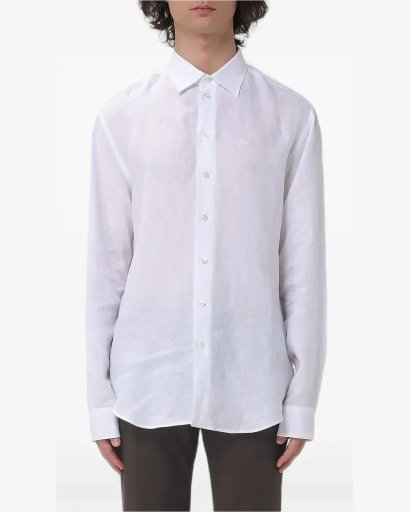 Emporio Armani Langärmeliges Hemd - Weiß Weiß