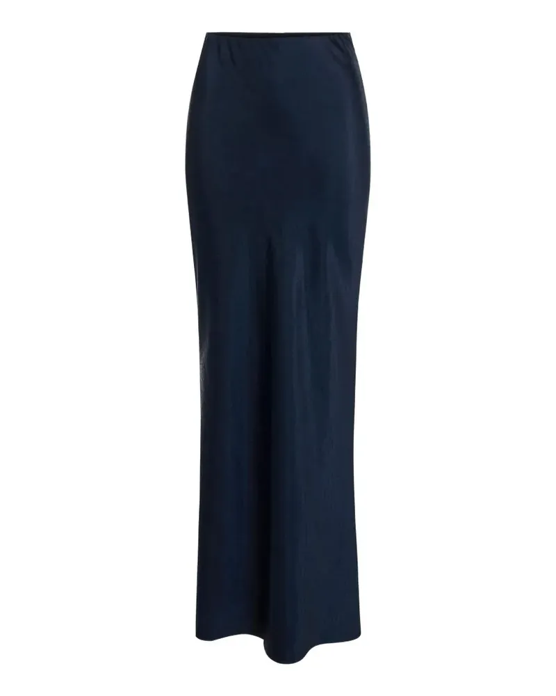 Elisabetta Franchi Satinrock mit Schuppen-Struktur - Blau Blau