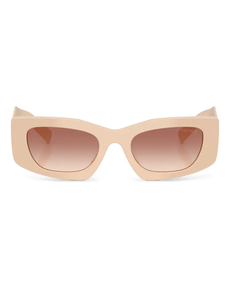 Prada rectangle-frame sunglasses - Nude Nude