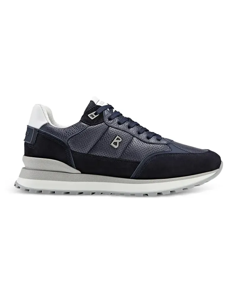 Bogner logo-plaque panelled sneakers - Blau Blau