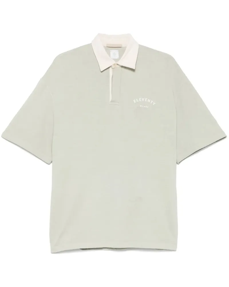 Eleventy Klassisches Poloshirt - Grün Grün