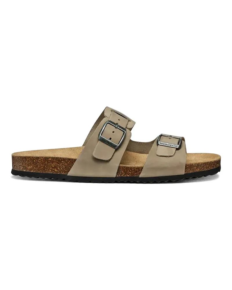 Geox Ghita buckle-fastening double-strap sandals - Braun Braun