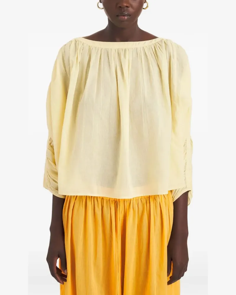 Antik Batik Fruti long-sleeve TOP - Gelb Gelb