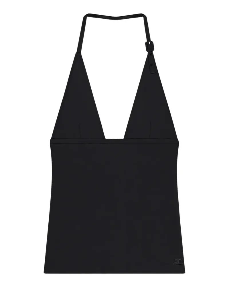 Courrèges Jerseyoberteil im Bikini-Style - Schwarz Schwarz
