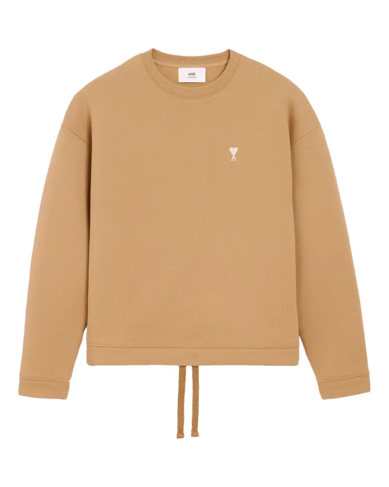 AMI Paris Ami de Coeur Sweatshirt mit Kordelzug - Nude Nude