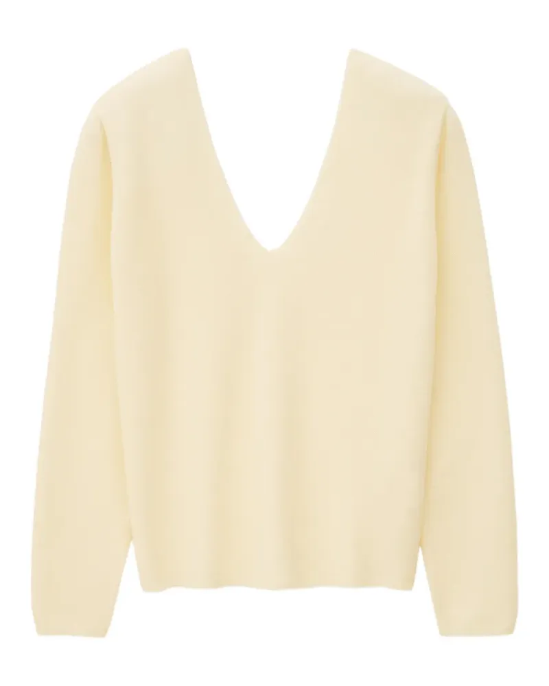 ba&sh Sollene V-neck knitted top - Gelb Gelb