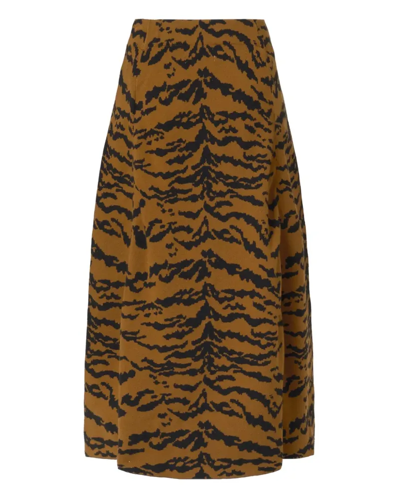 Essentiel tiger-print skirt - Braun Braun