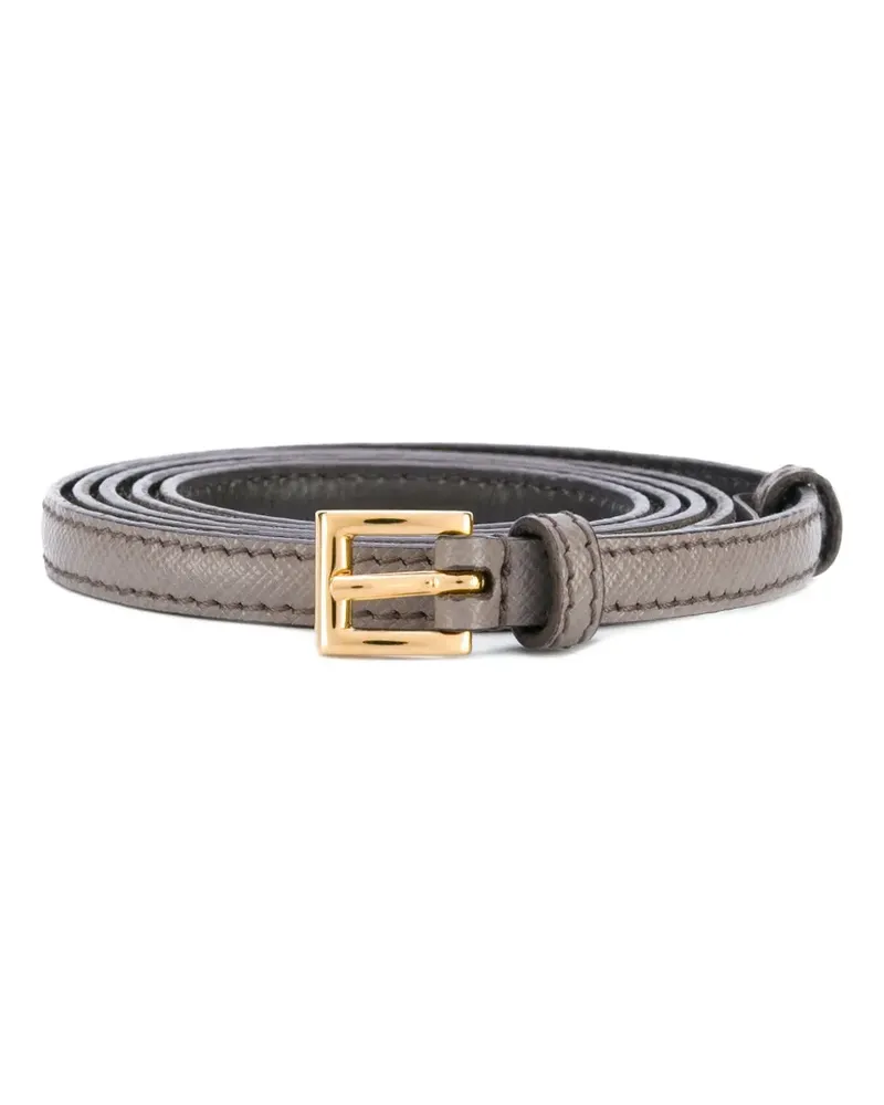Prada Schmaler Gürtel - Grau Grau