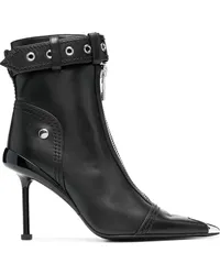 Alexander McQueen Stiefel mit Schnallenverschluss Schwarz