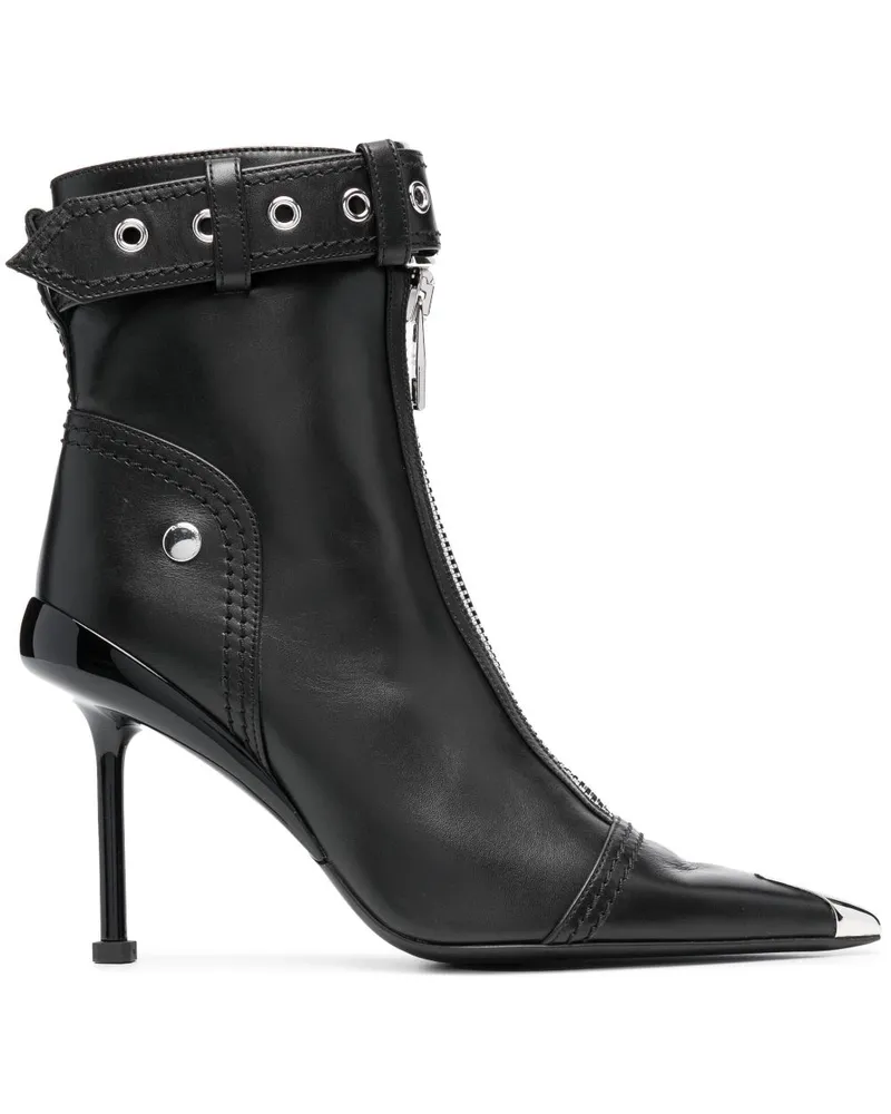 Alexander McQueen Stiefel mit Schnallenverschluss - Schwarz Schwarz