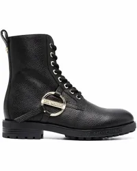 Moschino Stiefel mit Logo-Schild Schwarz